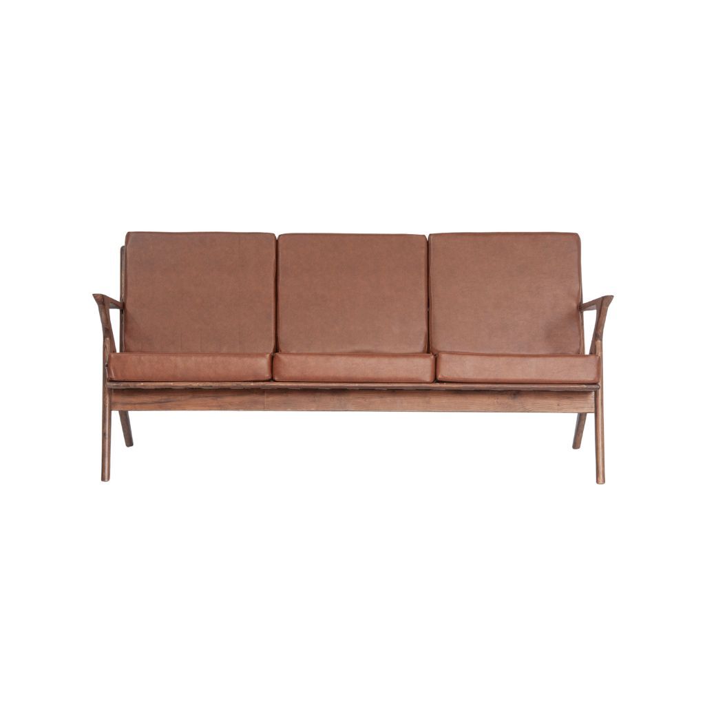 Bộ sofa gỗ nệm | Z | Nâu