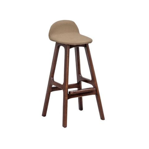  Ghế bar gỗ bọc nệm | WILDER | Nâu 