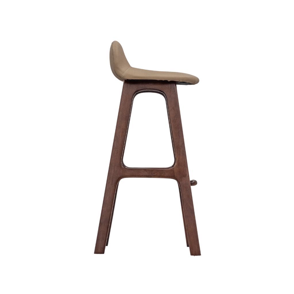 Ghế bar gỗ bọc nệm | WILDER | Nâu