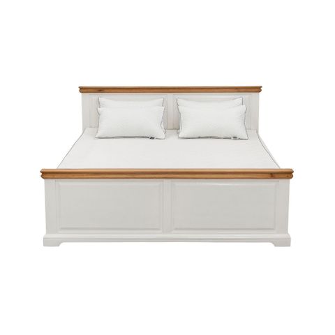  Giường gỗ | SPENCER | Trắng 