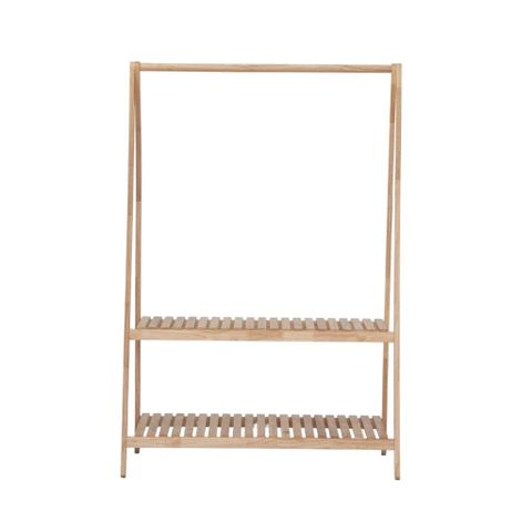  Kệ treo quần áo gỗ | Chữ A | Tự nhiên | 2 tầng 