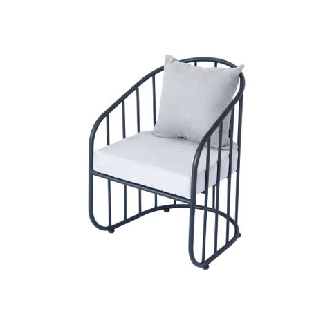  Ghế sắt bọc nệm | PARKER |Đen 