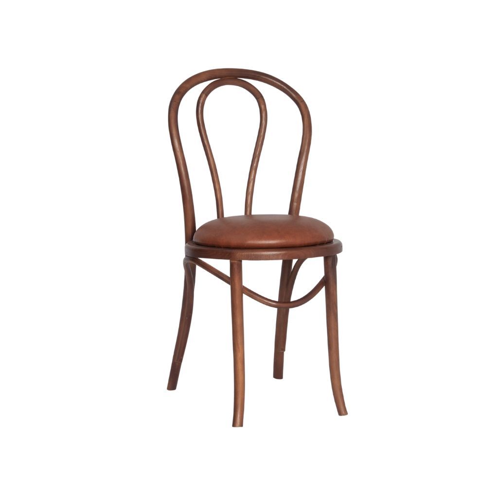 Ghế gỗ mặt nệm | THONET 18 | Nâu