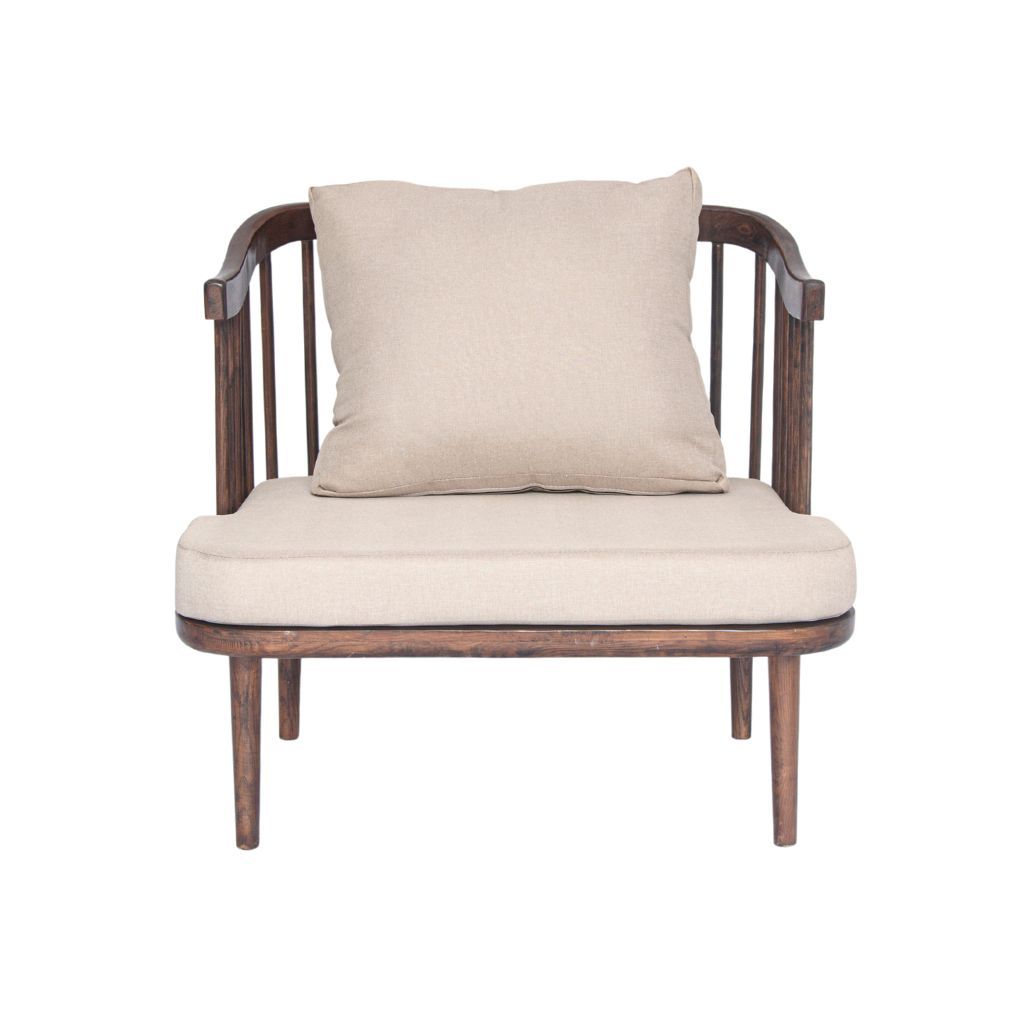 Sofa đơn gỗ nệm | FLY | Nâu