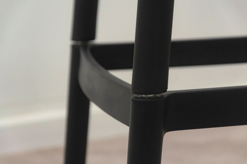 Ghế bar nhựa | CLAY | Đen