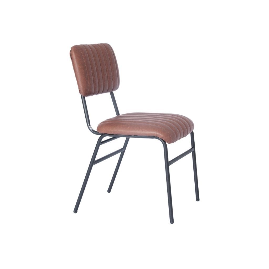 Ghế sắt bọc nệm | LOTTE | Nâu