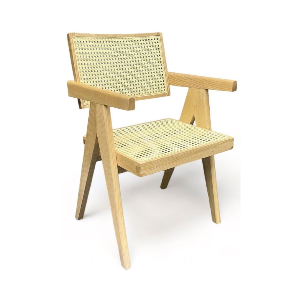 Ghế gỗ đan mây | VLEG | Có tay