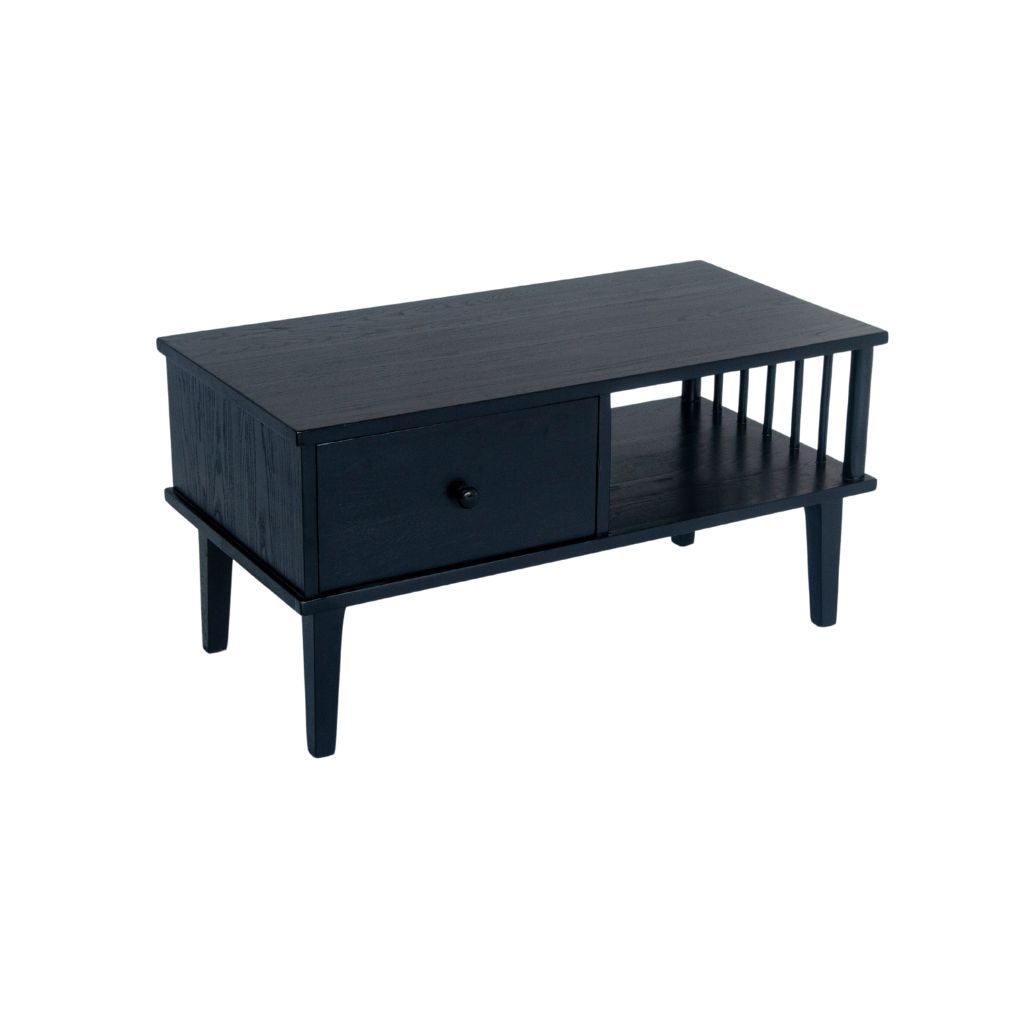 Bàn sofa chữ nhật gỗ | KINSLEY | Đen