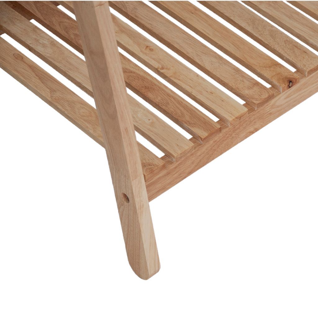 Kệ treo quần áo gỗ | Chữ A | Tự nhiên | 2 tầng