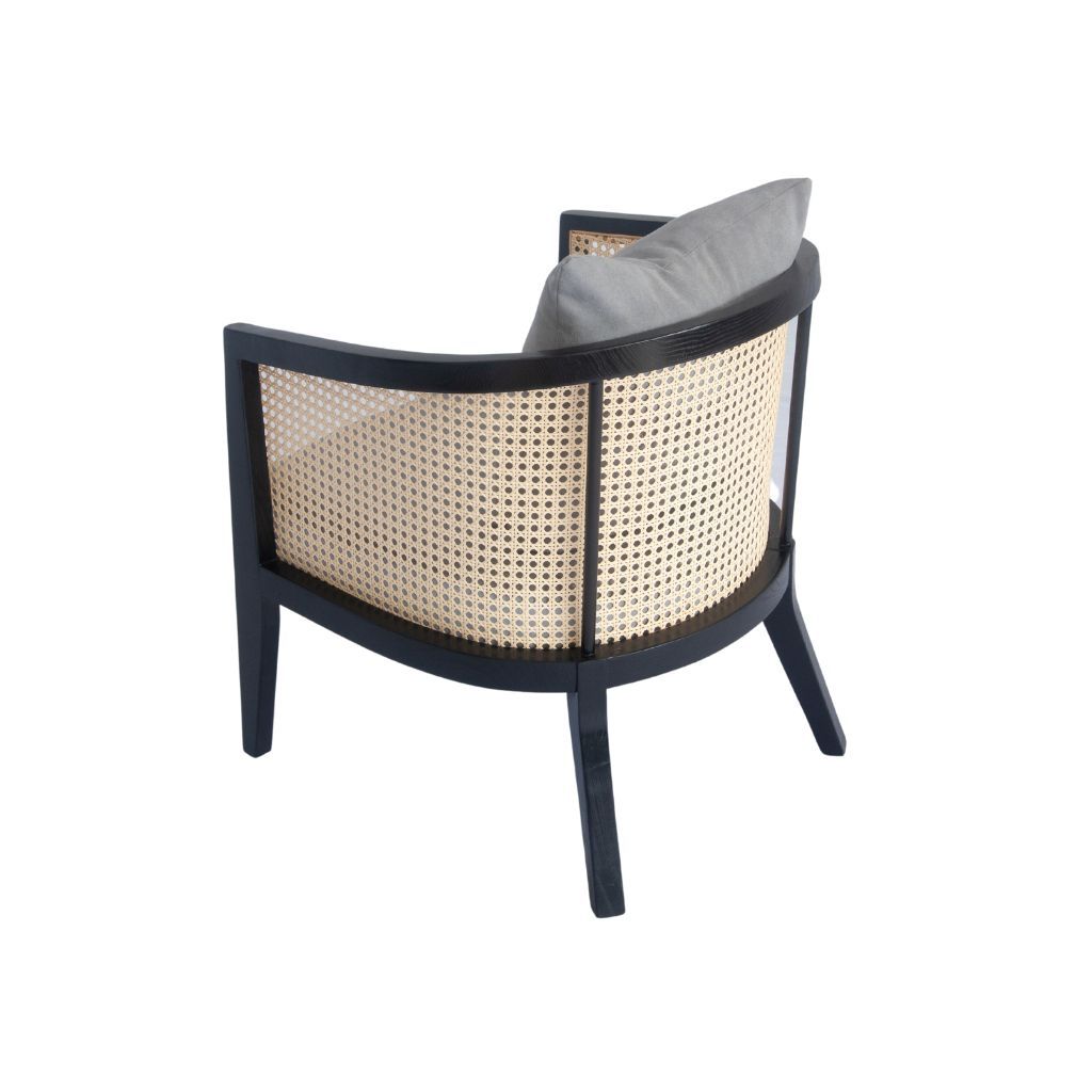 Sofa đơn gỗ nệm | HARVEY | Đen