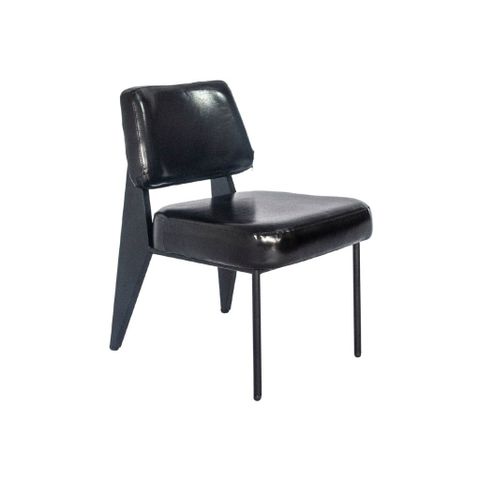  Ghế sắt bọc nệm | NAPA | Đen | Không tay 