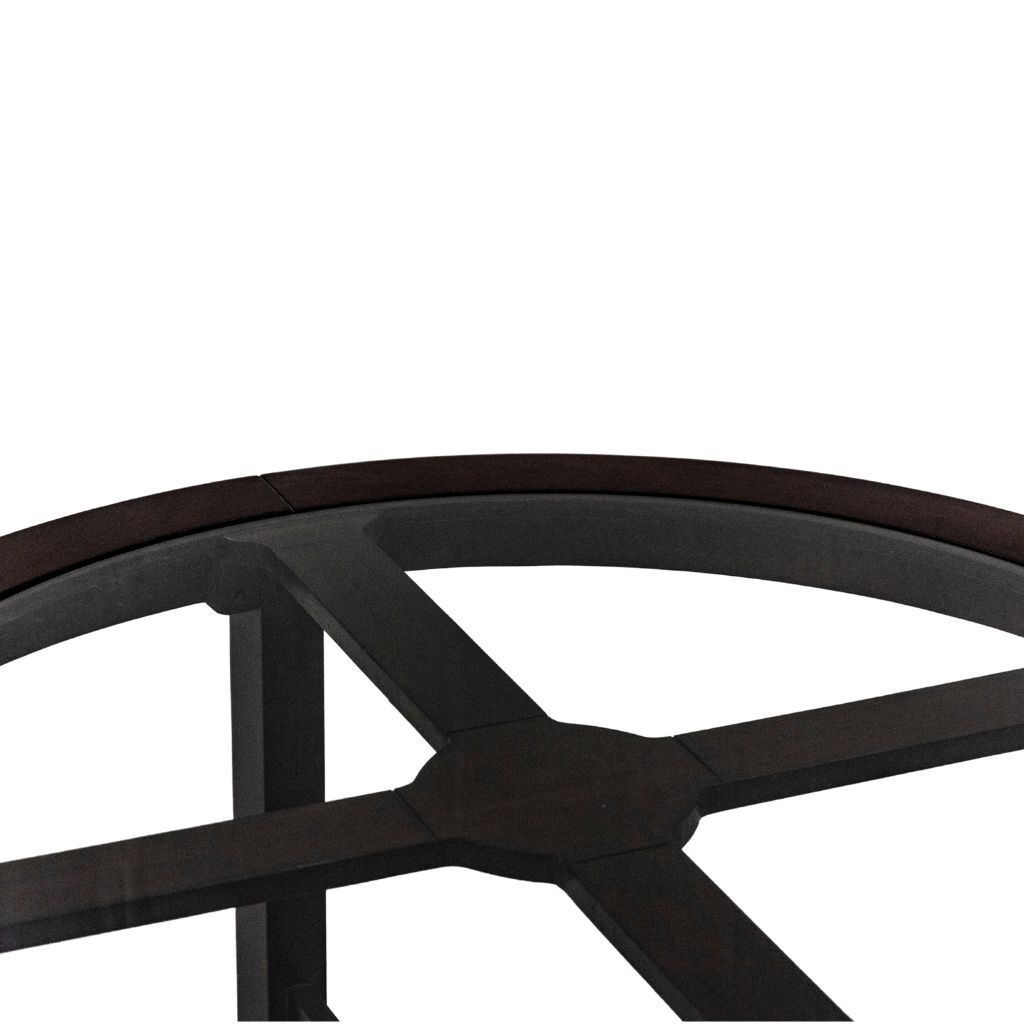 Bộ bàn trà gỗ kính 4 ghế | EVERLY | Đen