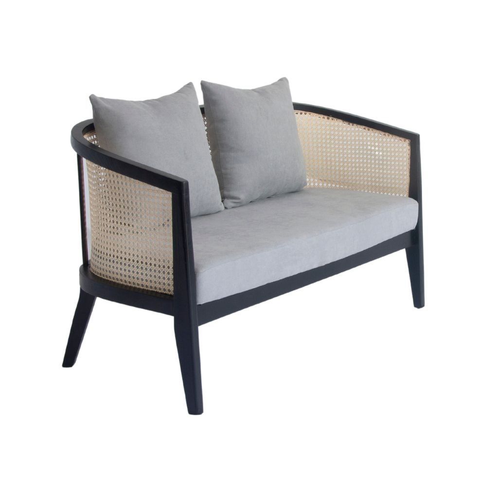 Sofa băng gỗ nệm | HARVEY | Đen