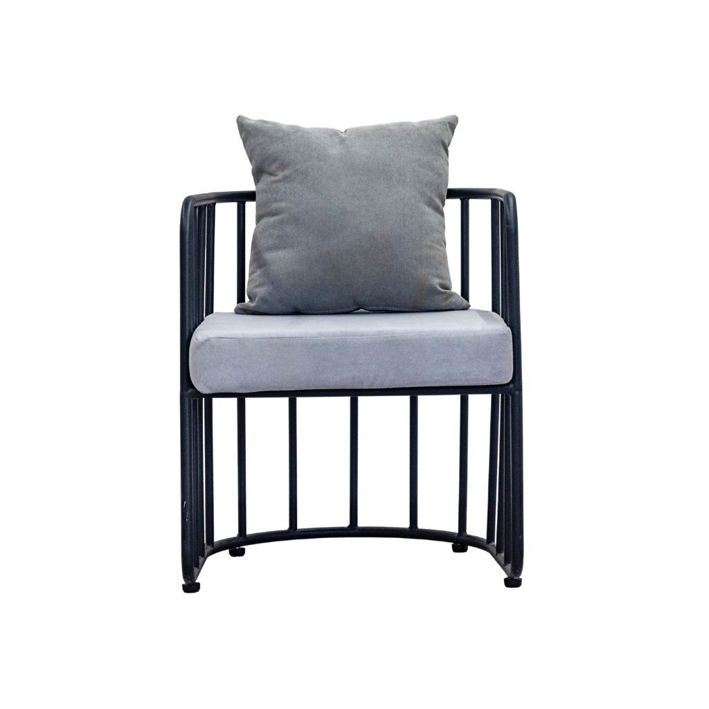 Ghế sắt bọc nệm | CLARK | Đen