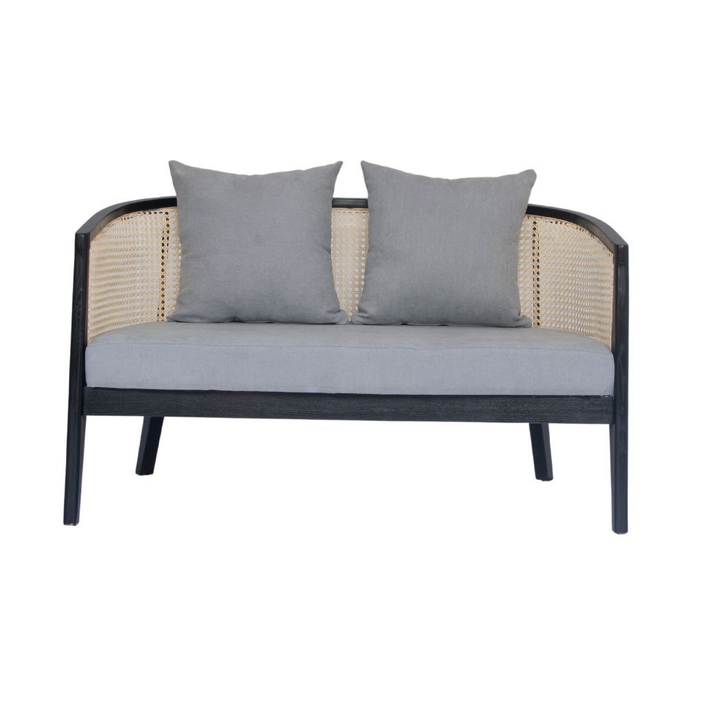 Sofa băng gỗ nệm | HARVEY | Đen