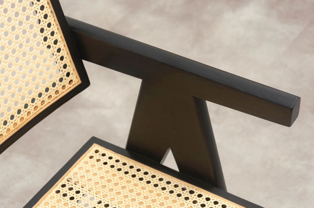 Ghế gỗ đan mây | VLEG | Có tay