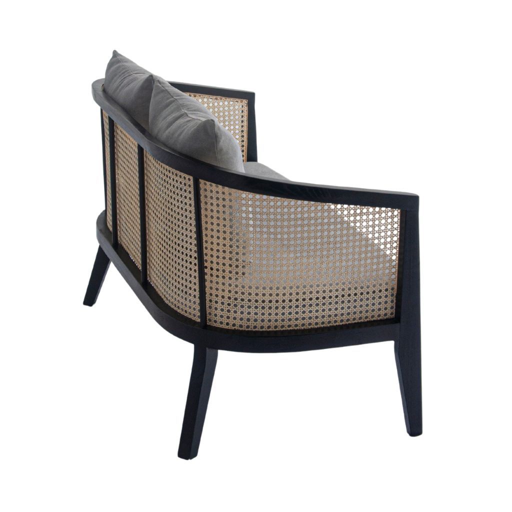 Sofa băng gỗ nệm | HARVEY | Đen