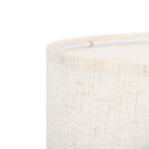  Đèn sàn cong chụp vải | BIRDIE | Trắng 