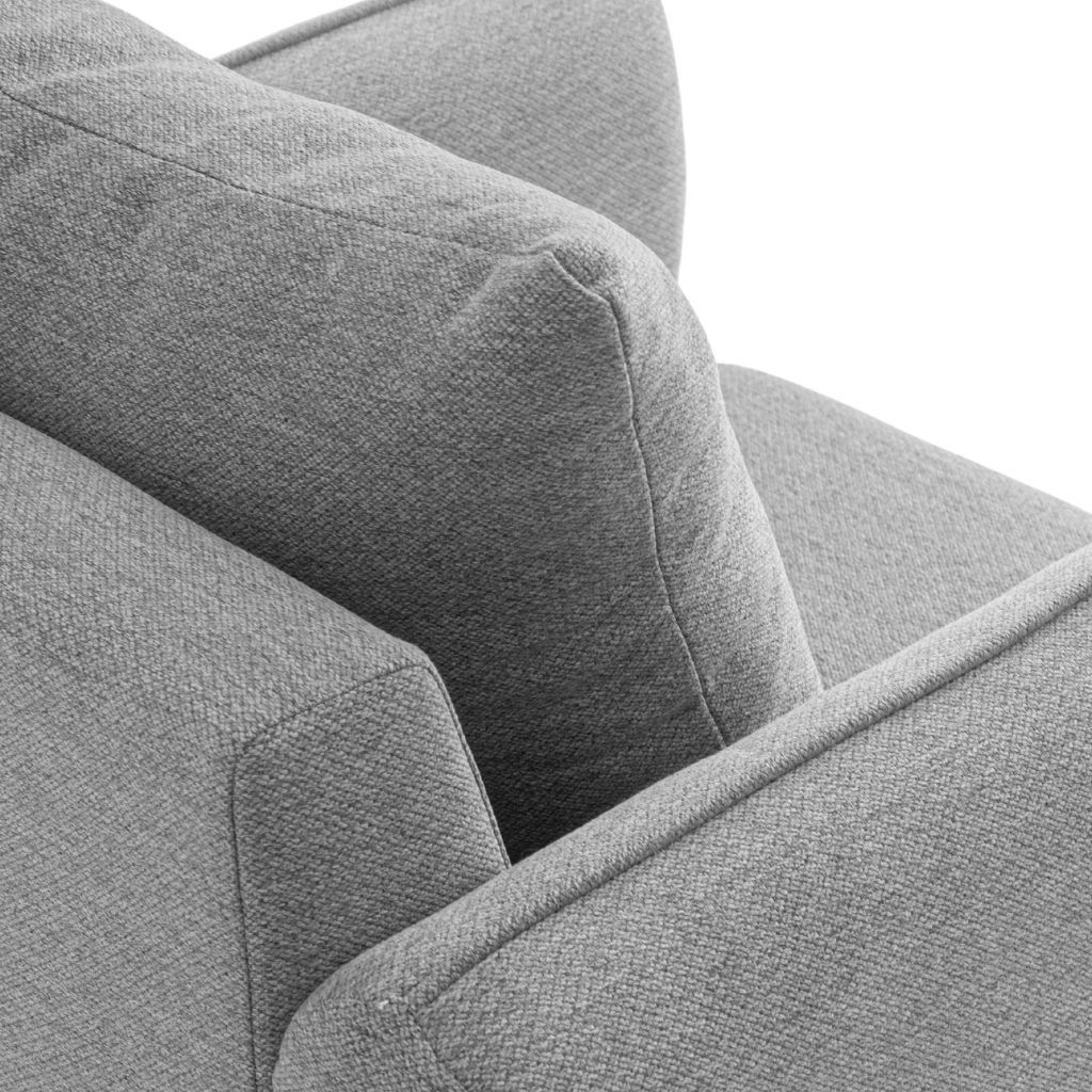 Sofa đơn bọc nệm | ARCHER | Xám