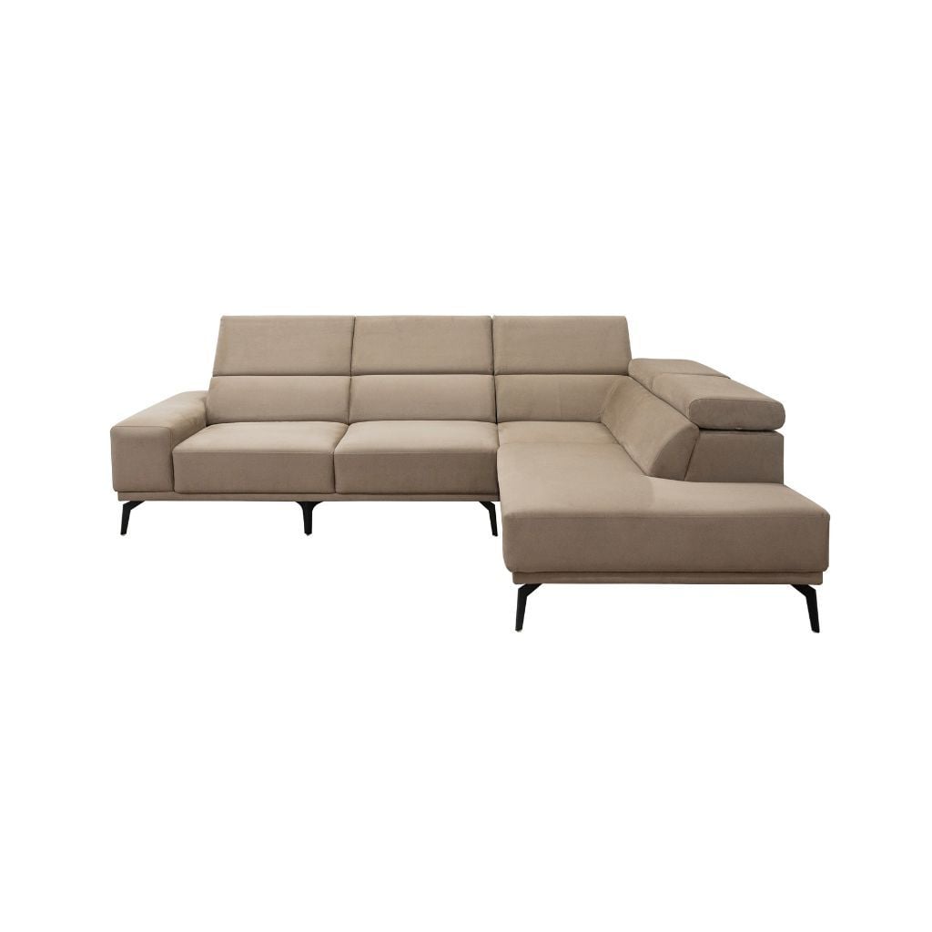 Sofa góc bọc nệm | ACTON | Xám