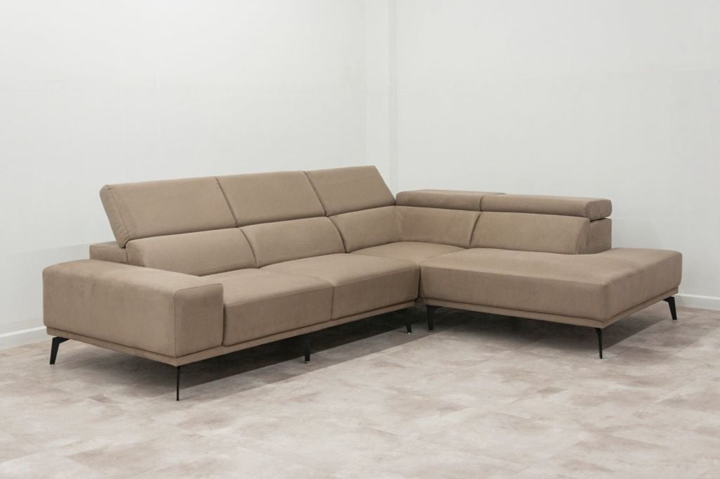 Sofa góc bọc nệm | ACTON | Xám