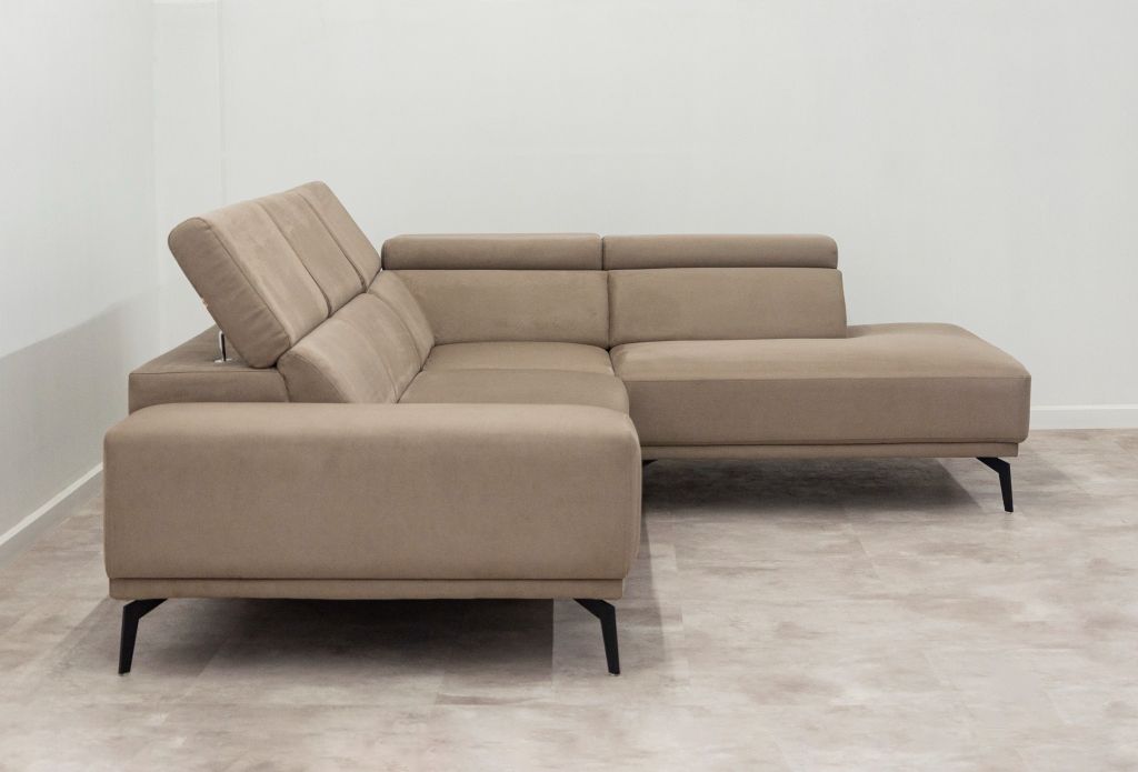 Sofa góc bọc nệm | ACTON | Xám