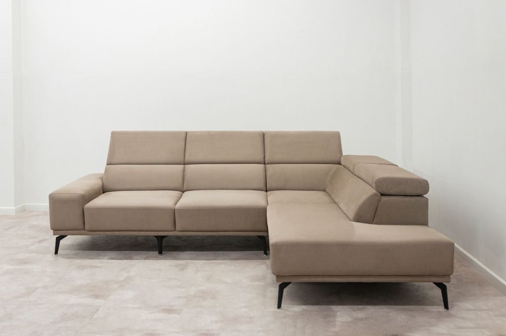 Sofa góc bọc nệm | ACTON | Xám