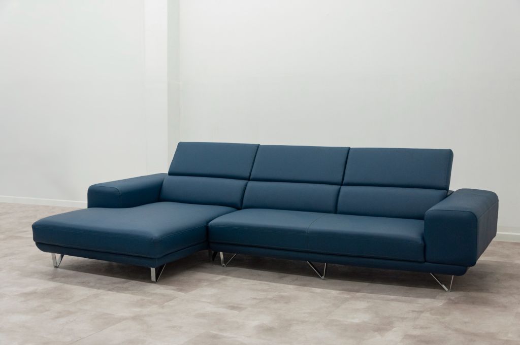Sofa góc bọc nệm | BADSON - P.C03 | Xanh