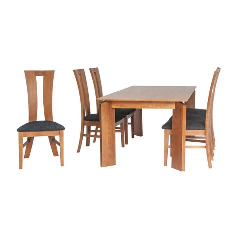  Bộ bàn ăn gỗ | OSCAR - 1M8 & 6 Ghế OSCAR - Vàng 