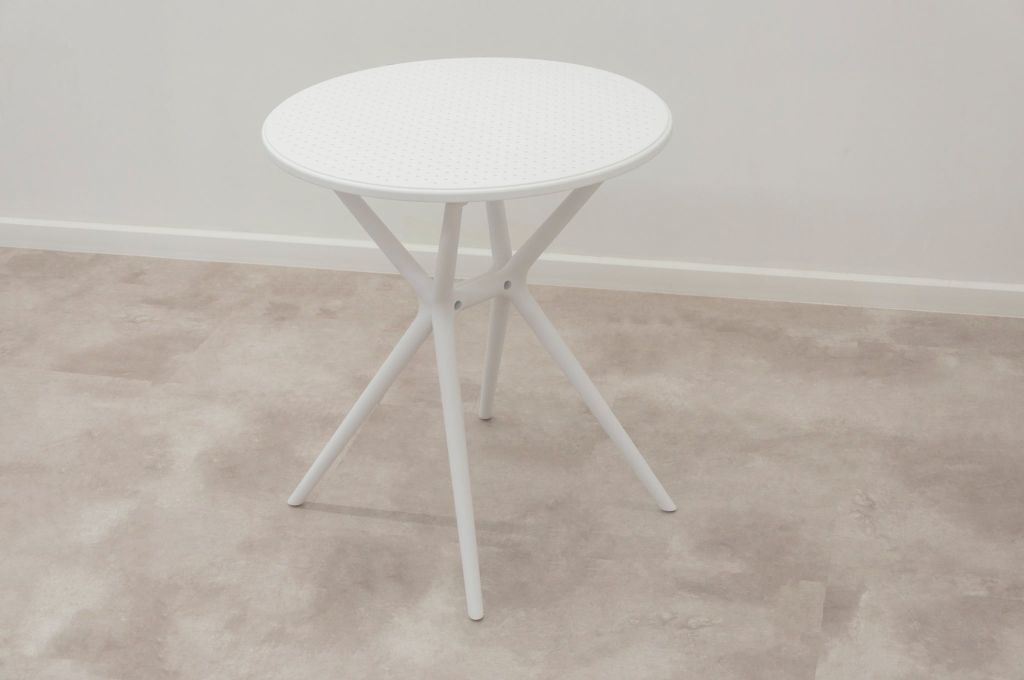 Bàn tròn nhựa | EBBA | Trắng