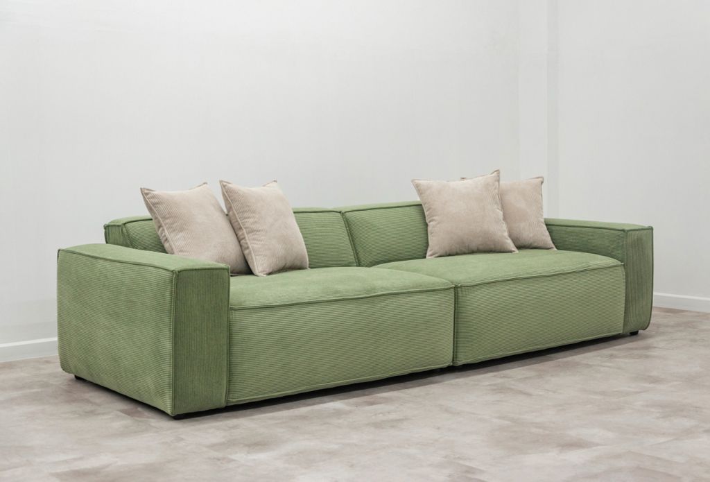 Sofa băng bọc nệm | ETHAN | Xanh rêu
