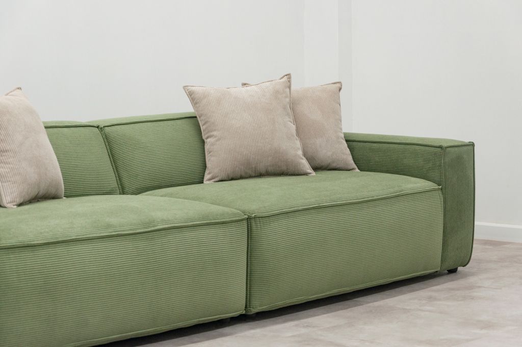 Sofa băng bọc nệm | ETHAN | Xanh rêu