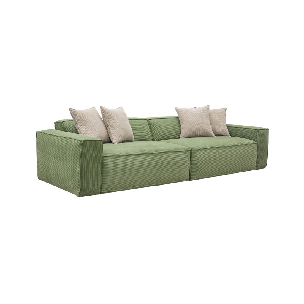 Sofa băng bọc nệm | ETHAN | Xanh rêu