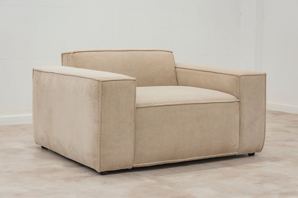 Sofa đơn bọc nệm | ETHAN | Xám