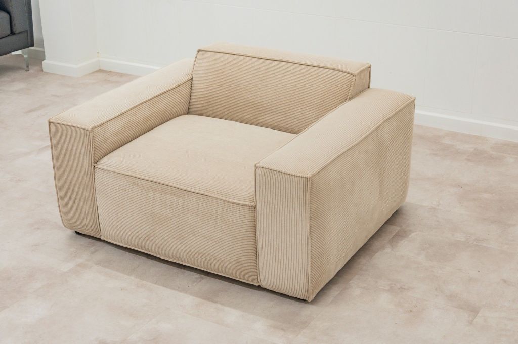 Sofa đơn bọc nệm | ETHAN | Xám