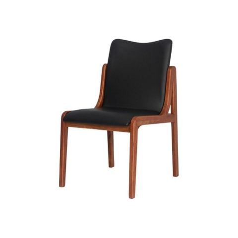  Ghế gỗ bọc nệm | SILAS | Nâu 