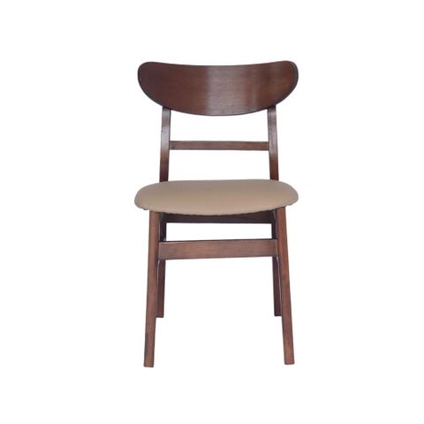  Ghế gỗ mặt nệm | MANGO | Nâu 