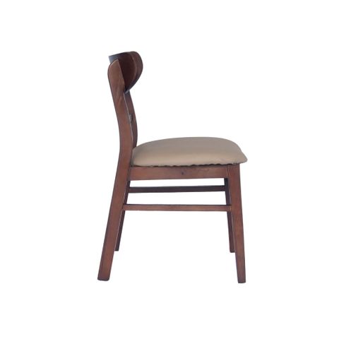  Ghế gỗ mặt nệm | MANGO | Nâu 