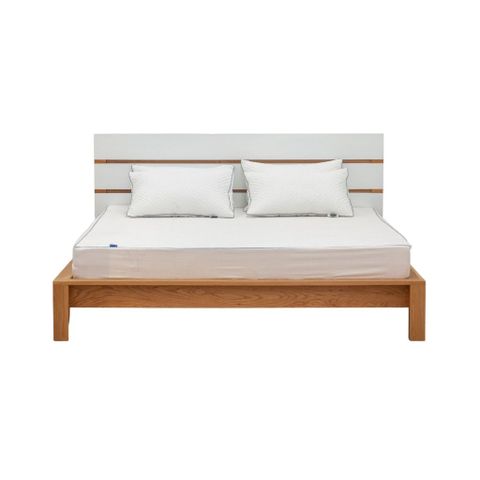  Giường gỗ | HUDSON | Trắng - Tự nhiên 