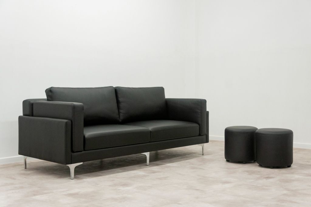 Sofa băng bọc nệm | HUGO | Đen