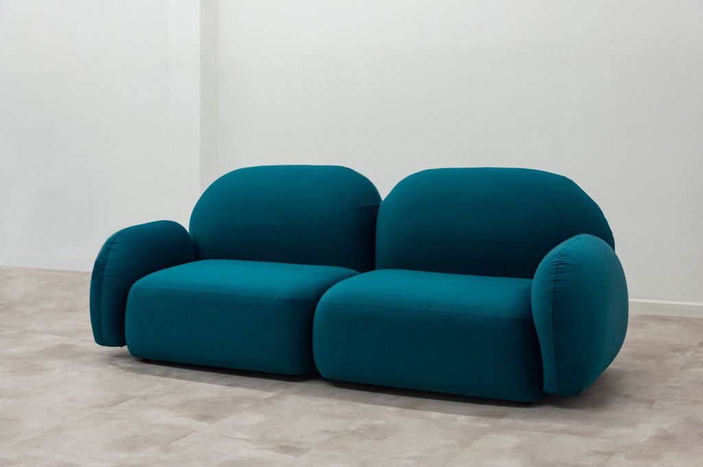 Sofa băng bọc nệm | LEACH | Xanh