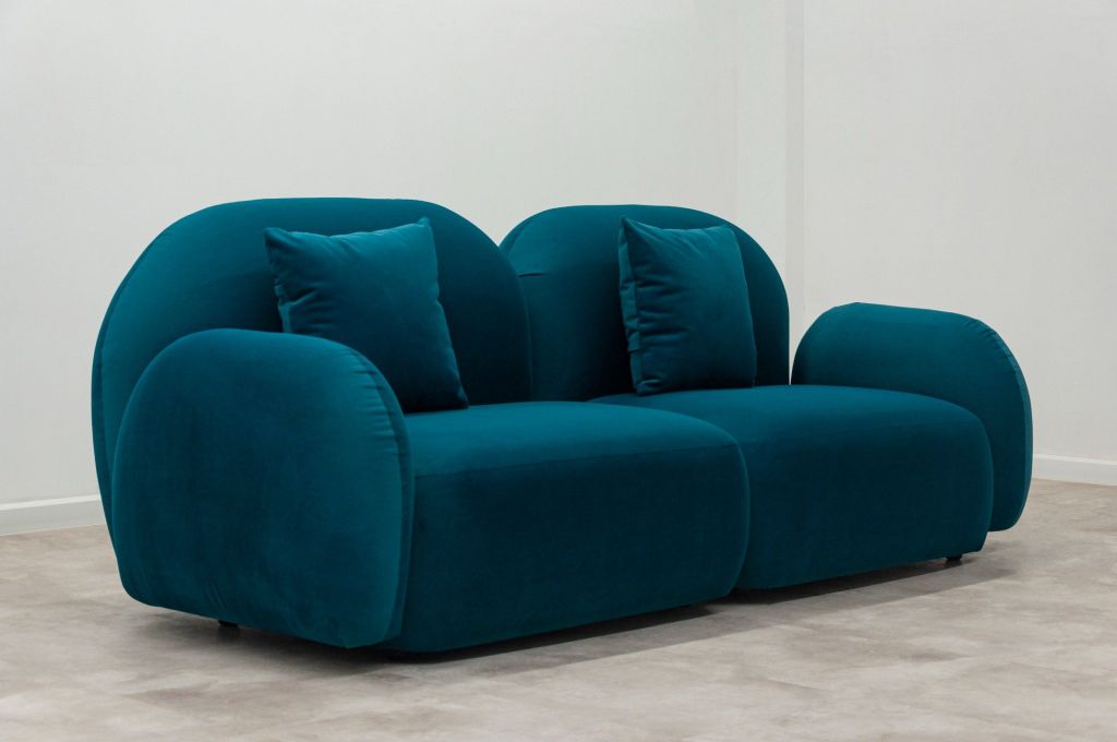 Sofa băng bọc nệm | LEACH | Xanh