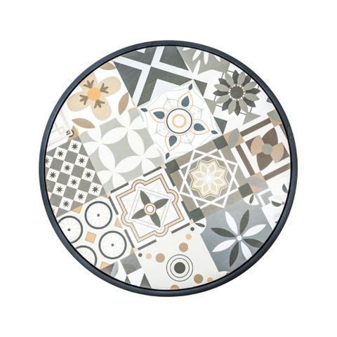  Bàn café tròn chân sắt mặt đá | XOẮN | Hoa 