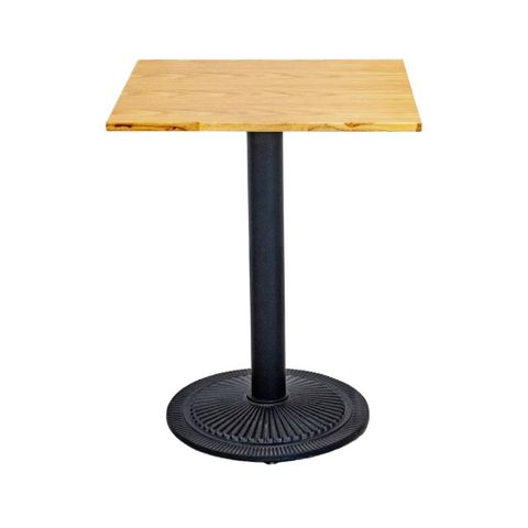  Bàn café vuông chân sắt mặt gỗ | MOLY | Tự nhiên 