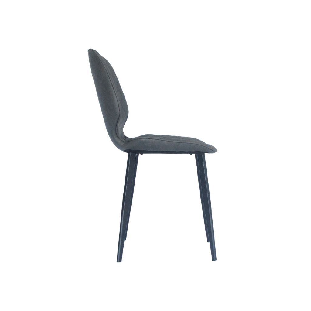 Ghế sắt bọc nệm | NORDIC TRÁM | Xám