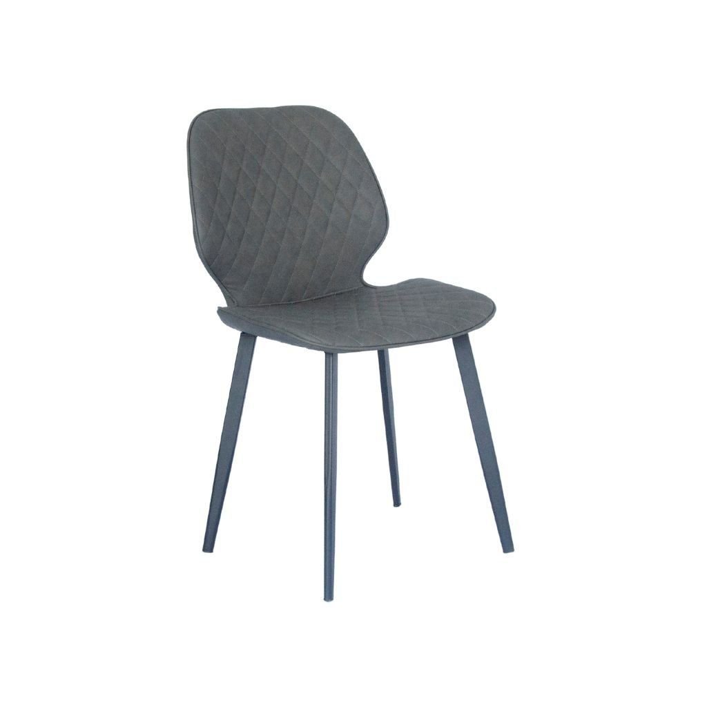 Ghế sắt bọc nệm | NORDIC TRÁM | Xám