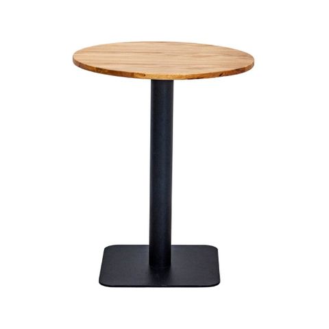  Bàn café tròn chân sắt mặt gỗ | RON | Tự nhiên 