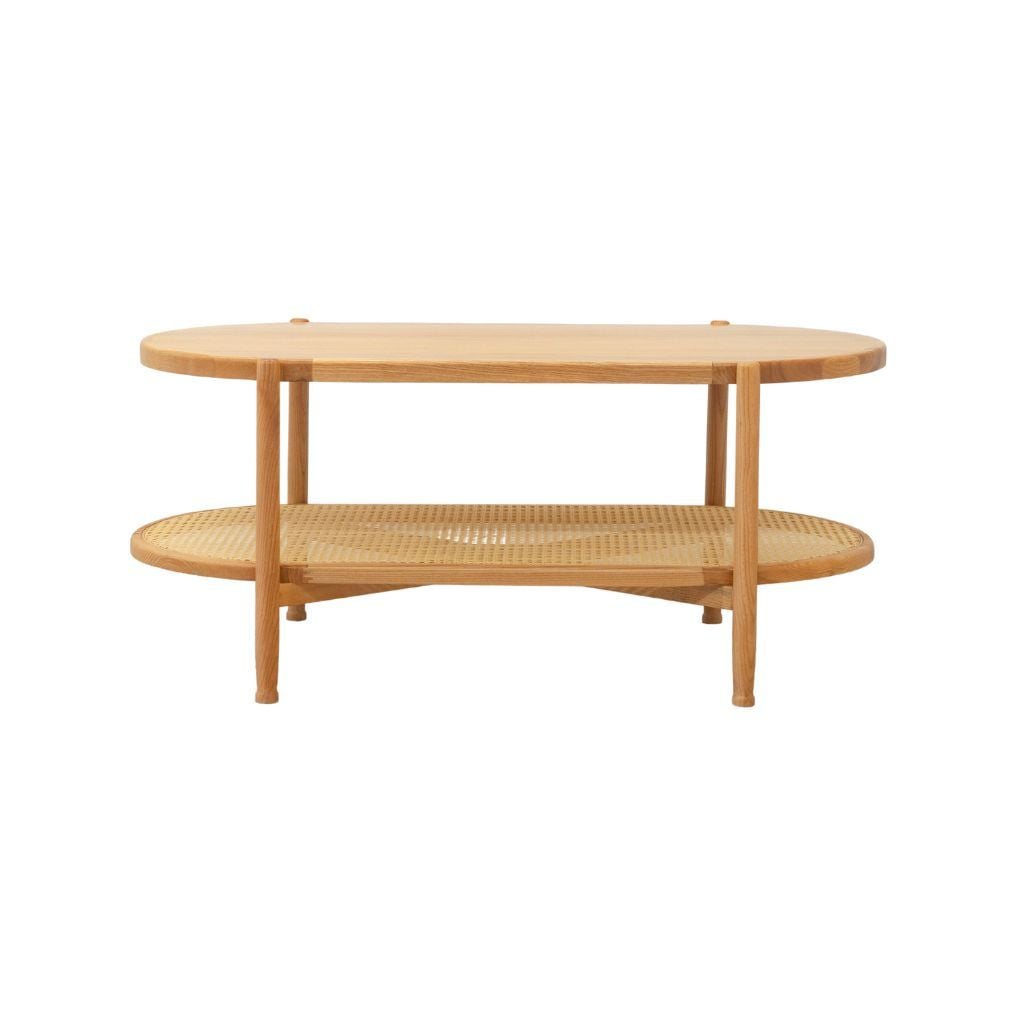 Bàn sofa Oval 2 tầng gỗ | ROYDEN