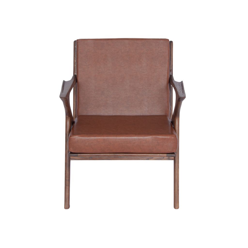 Sofa đơn gỗ nệm | Z | Nâu