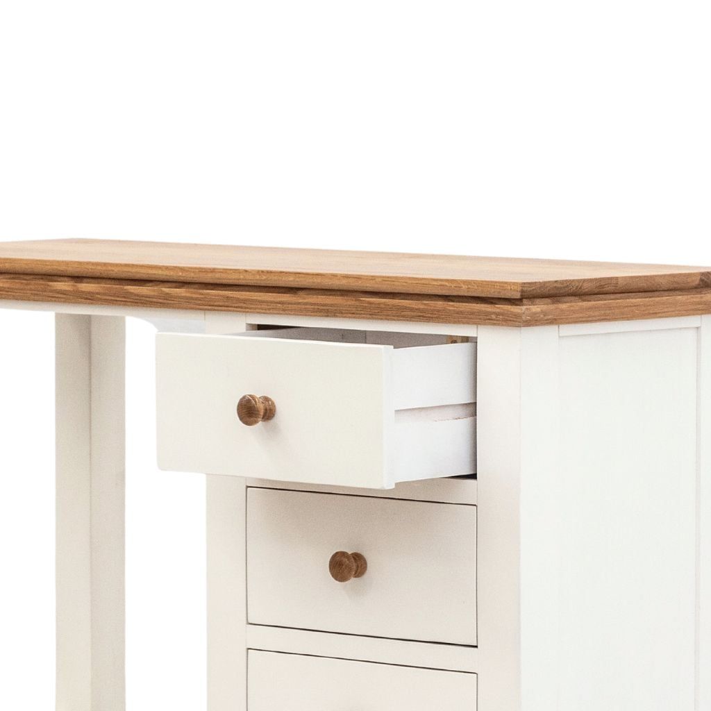 Bàn làm việc gỗ | SPENCER | Trắng - Tự nhiên